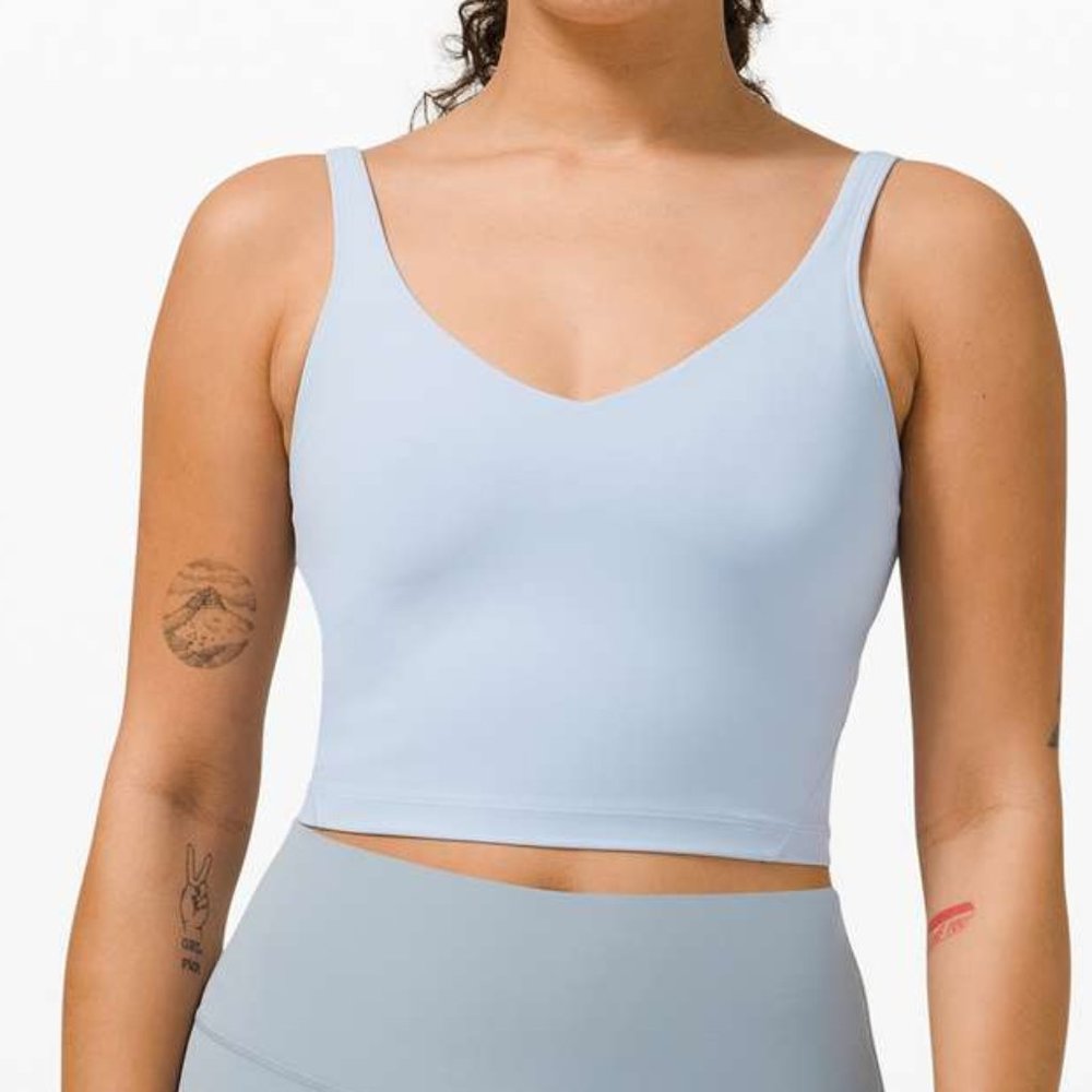 lululemon Blue Linen Align Tank Top